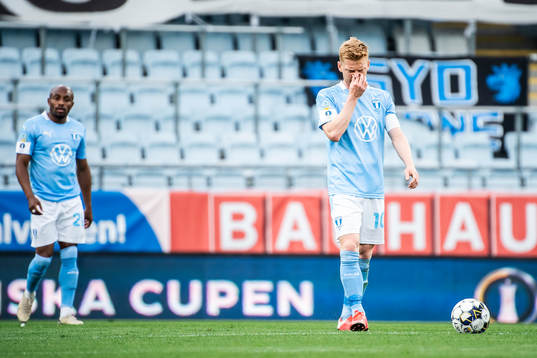 Malmö FFs Anders Christiansen deppar