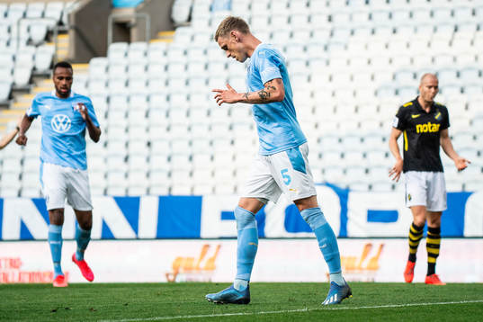 Malmö FFs Sören Rieks deppar