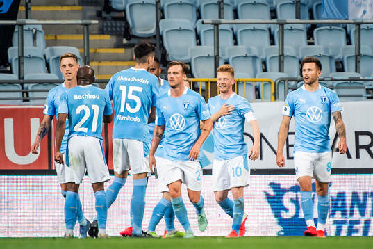 Malmö FFs Anders Christiansen jublar
