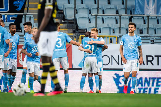 Malmö FFs Anders Christiansen jublar