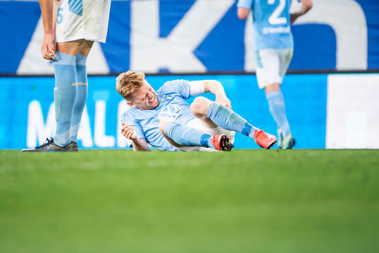 Malmö FFs Anders Christiansen får ont