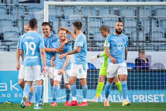 Malmö FFs Anders Christiansen jublar