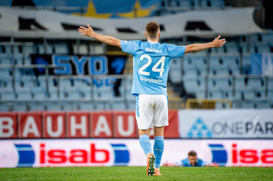 Malmö FFs Lasse Nielsen jublar