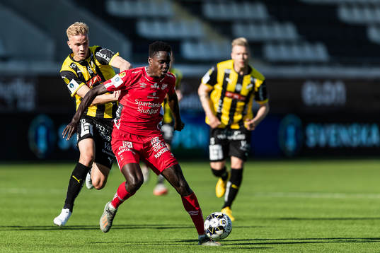 Häckens Jasse Tuominen och Elfsborgs Joseph Okumu
