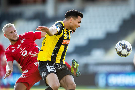 Elfsborgs Simon Strand och Häckens Ahmed Yasin