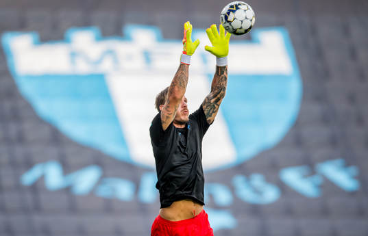 Malmö FFs målvakt Johan Dahlin
