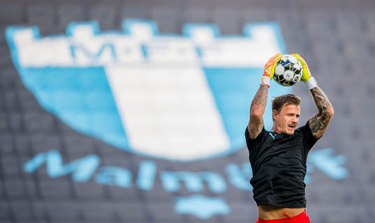 Malmö FFs målvakt Johan Dahlin