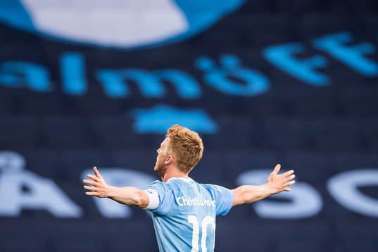 Malmö FFs Anders Christiansen jublar