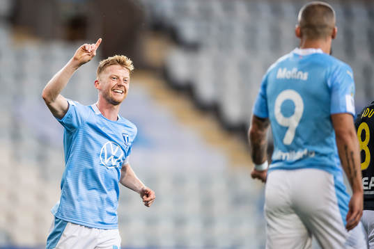 Malmö FFs Anders Christiansen jublar