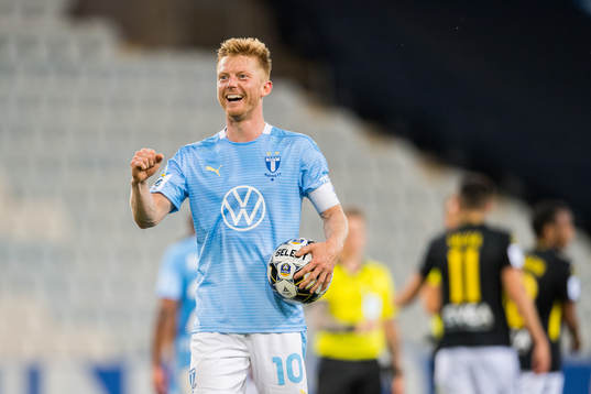 Malmö FFs Anders Christiansen jublar