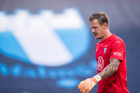 Malmö FFs målvakt Johan Dahlin