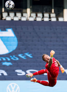 Malmö FFs målvakt Johan Dahlin
