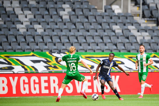 IFK Göteborgs Alhassan Yusuf Abdullahi och Hammarbys