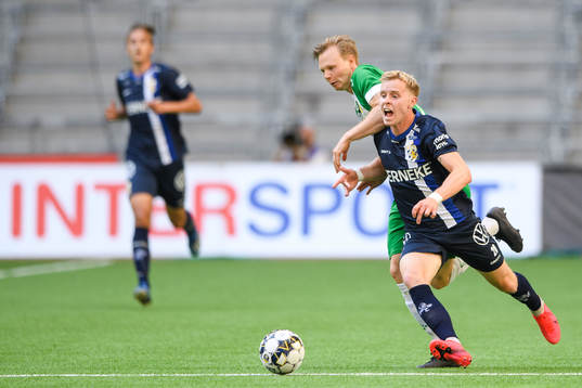 Hammarbys Tim Söderström och IFK Göteborgs Victor