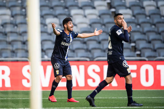 IFK Göteborgs Hosam Aiesh reagerar