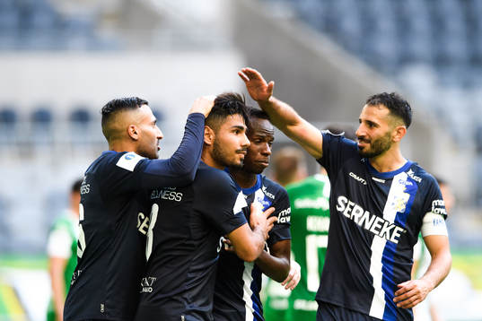 IFK Göteborgs Hosam Aiesh jublar