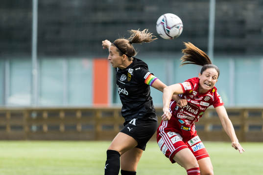 Umeås Therese Simonsson och Piteås Josefin Johansson