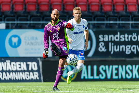 Östersunds målvakt Aly Keita och IFK Norrköpings