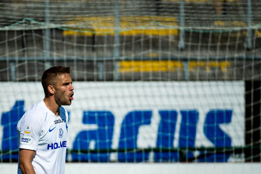 IFK Norrköpings Christoffer Nyman reagerar