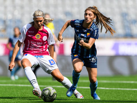 Uppsalas Lena Soleng Hansen och Djurgårdens Tilde Lindwall