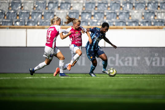 Uppsalas Sara Olai och Angelina Thoreson mot Djurgårdens