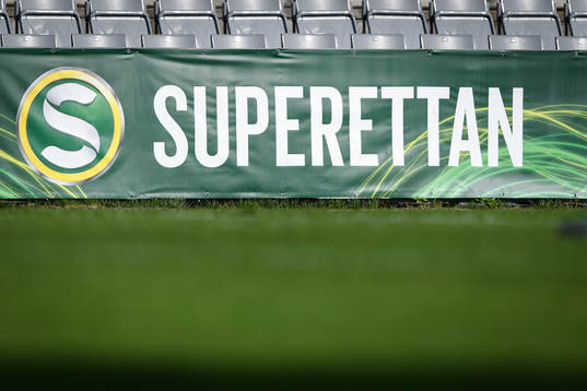 Banderoll med Superettan