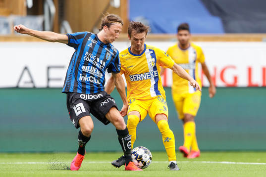Sirius Axel Björnström och IFK Göteborgs Patrik Karlsson
