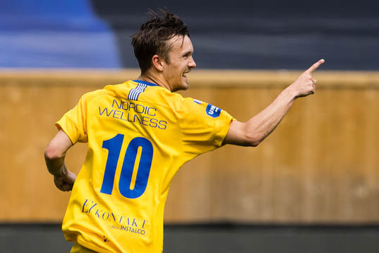 IFK Göteborgs Patrik Karlsson Lagemyr jublar