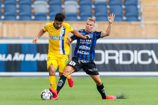 IFK Göteborgs Hosam Aiesh och Sirius Elias Andersson