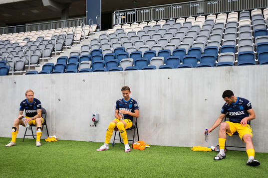 IFK Göteborgs Alexander Farnerud, Noah Alexandersson och
