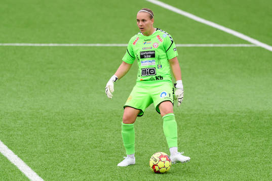 Kristianstads målvakt Brett Elizabeth Maron
