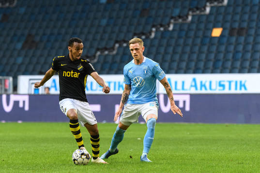 s Bilal Hussein och Malmö FFs Sören Rieks