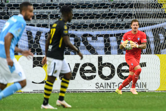 Malmö FFs målvakt Johan Dahlin