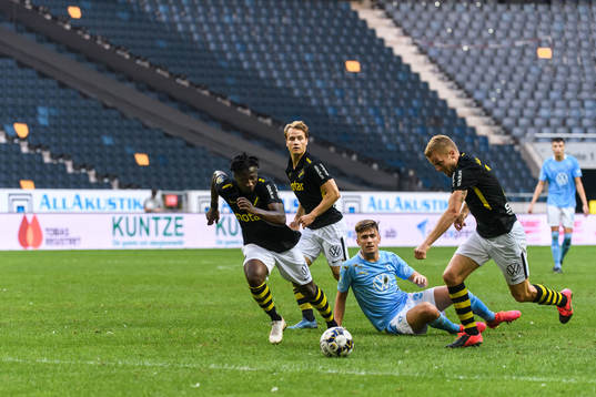 s Ebenezer Ofori, Tom Strannegård och Sebastian Larsson