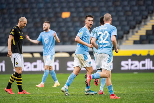 Malmö FFs Jonas Knudsen och Jo Inge Berget