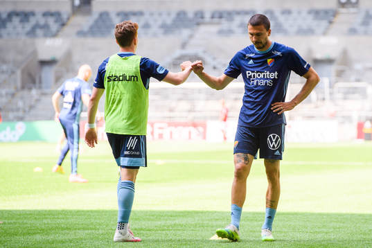 Djurgårdens Aslak Witry och Erik Berg