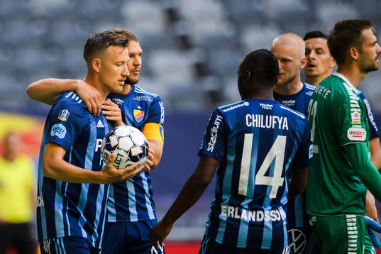 Djurgårdens Fredrik Ulvestad jublar