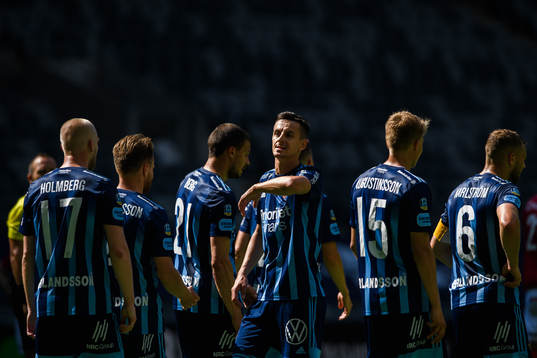 Djurgårdens Haris Radetinac jublar