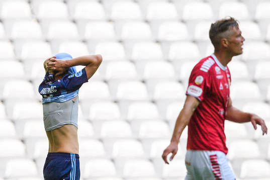 Djurgårdens Haris Radetinac deppar