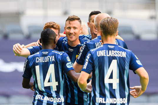 Djurgårdens Fredrik Ulvestad jublar