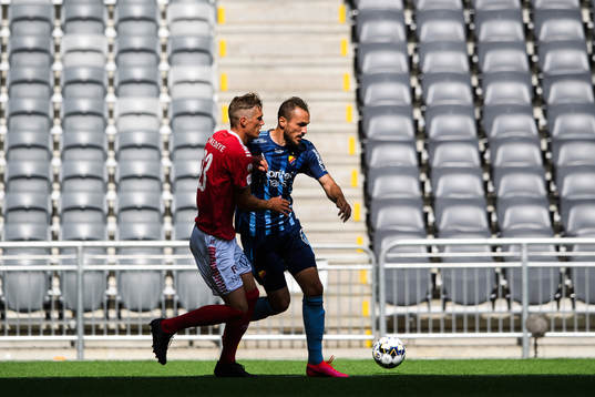 Kalmars Viktor Elm och Djurgårdens Emir Kujovic