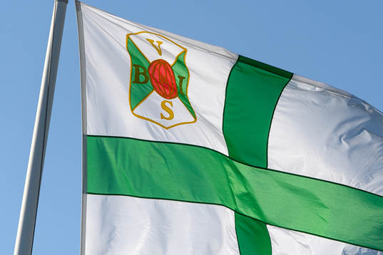 Del av Varbergs Bois flagga
