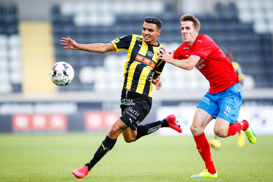 Häckens Ahmed Yasin och Helsingborgs Adam Eriksson