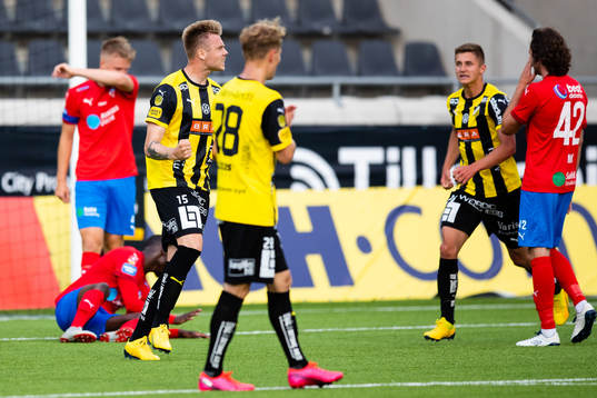 Häckens Alexander Söderlund jublar