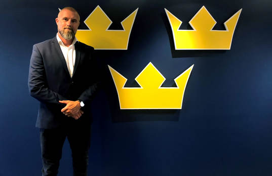 På denna handoutbild från Svenska Ishockeyförbundet ses
