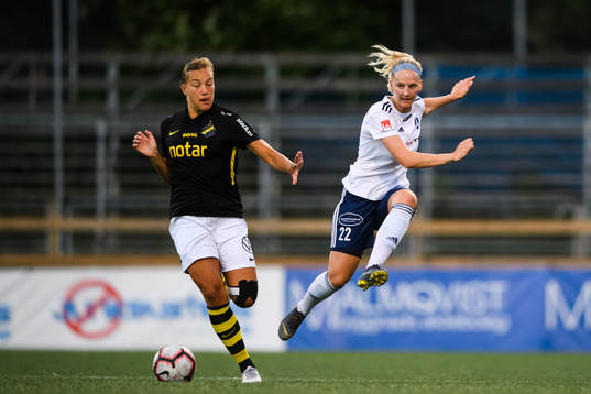 s Jenny Danielsson och Älvsjös Anna-Sofia Jonsson