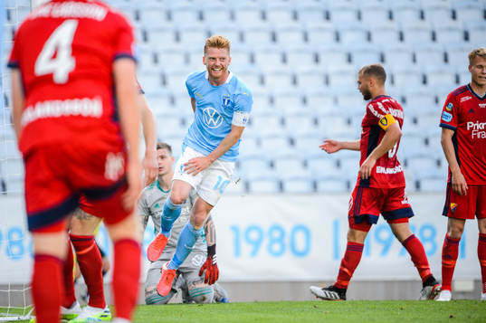 Malmö FFs Anders Christiansen jublar