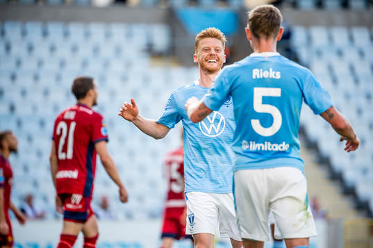 Malmö FFs Anders Christiansen jublar