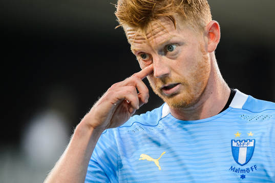 Malmö FFs Anders Christiansen deppar