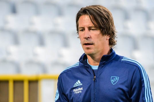Djurgårdens tränare Thomas Lagerlöf deppar